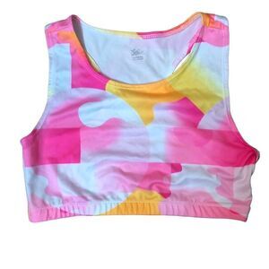 Justice girls multi color tankini top